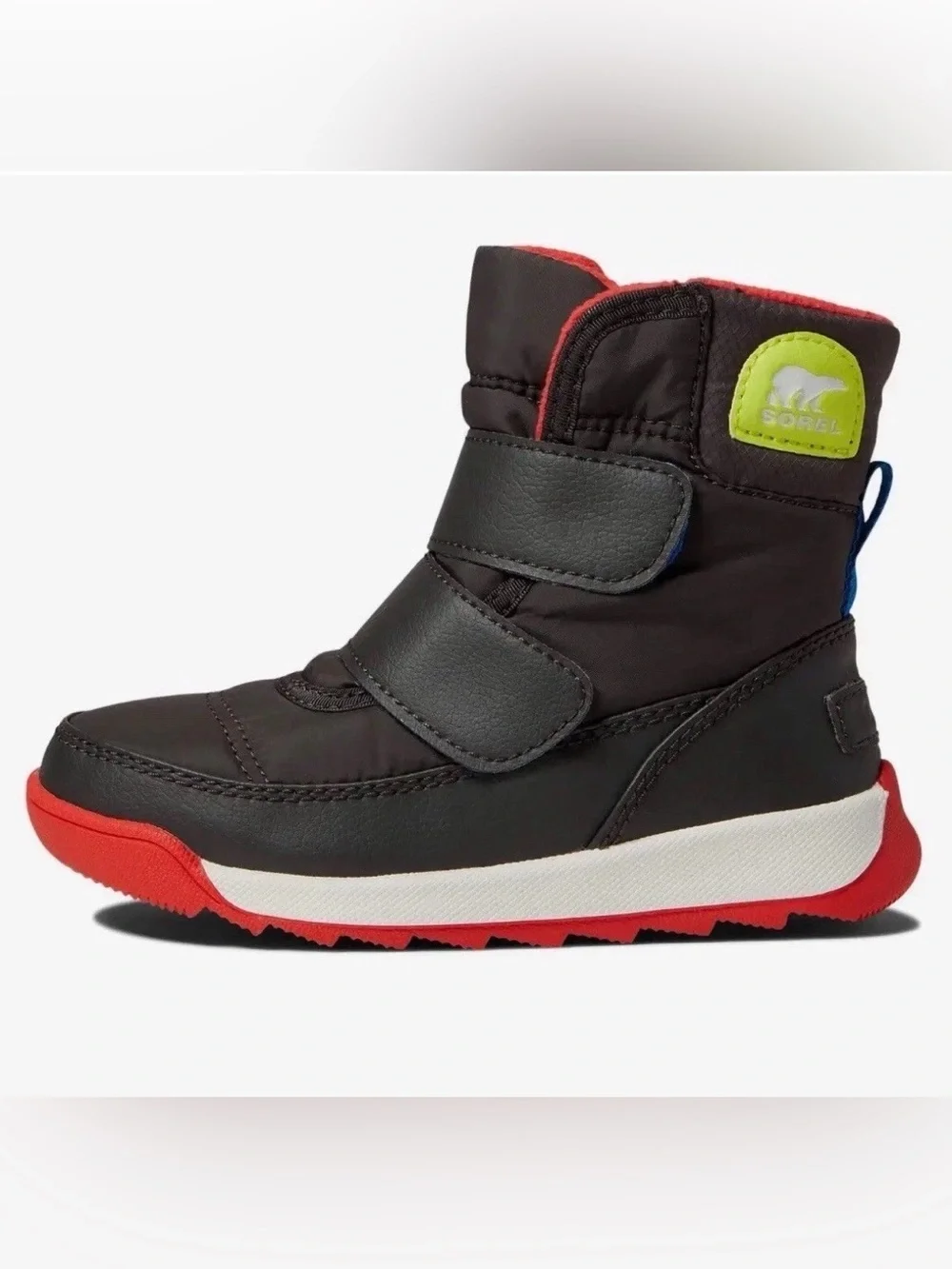 Sorel Toddler Whitney II Strap Size 6 Waterproof Winter Boot - Jet/Poppy Red